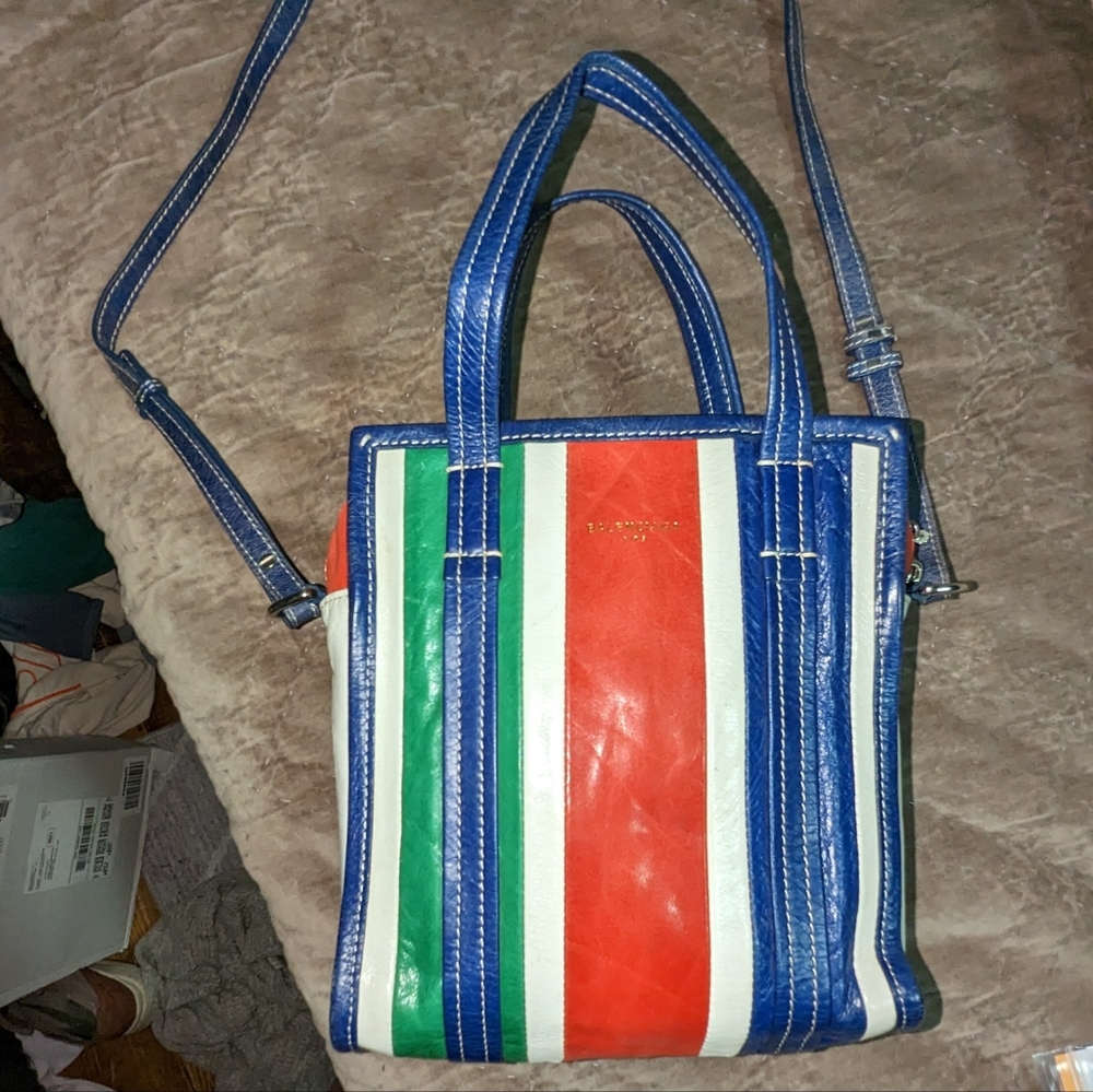 Fun summer BALENCIAGA crossbody bag.